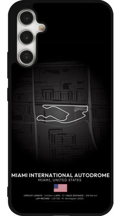 Coque Samsung Galaxy A34 5G - Silicone rigide noir F1 Track 2025 Miami