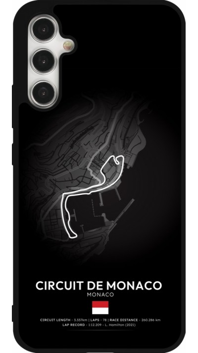 Coque Samsung Galaxy A34 5G - Silicone rigide noir F1 Track 2025 Monaco