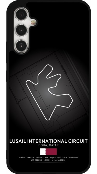 Coque Samsung Galaxy A34 5G - Silicone rigide noir F1 Track 2025 Qatar