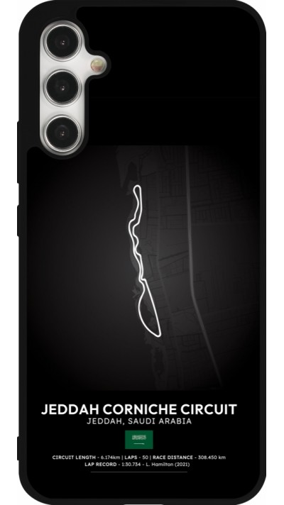 Coque Samsung Galaxy A34 5G - Silicone rigide noir F1 Track 2025 Saudi Arabia