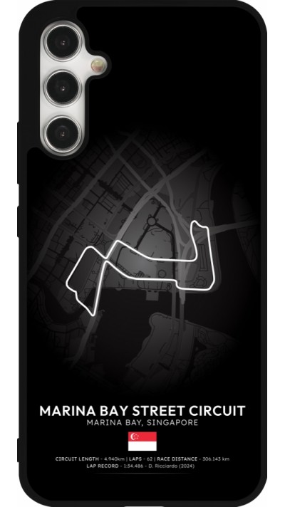 Coque Samsung Galaxy A34 5G - Silicone rigide noir F1 Track 2025 Singapore