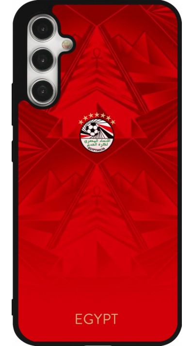 Coque Samsung Galaxy A34 5G - Silicone rigide noir Maillot de football Égypte 2026 personnalisable