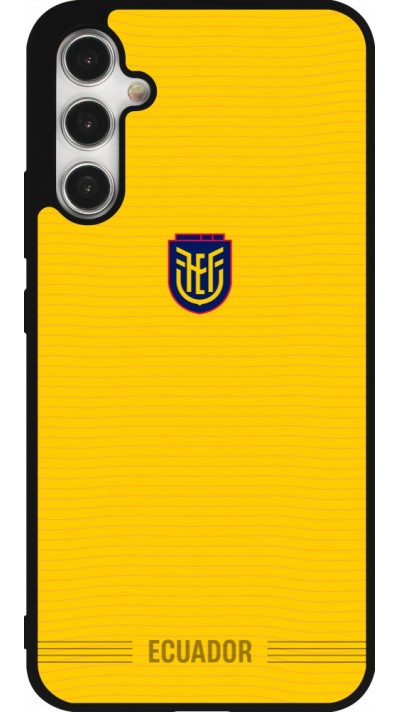 Coque Samsung Galaxy A34 5G - Silicone rigide noir Maillot de football Équateur 2026 personnalisable