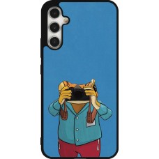 Samsung Galaxy A34 5G Case Hülle - Silikon schwarz Frog with camera DTMF