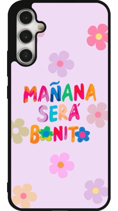 Samsung Galaxy A34 5G Case Hülle - Silikon schwarz Karol G Manana sera bonito