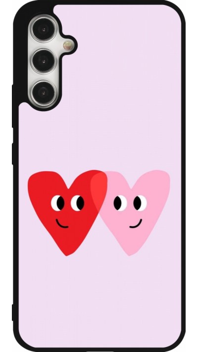 Coque Samsung Galaxy A34 5G - Silicone rigide noir Saint Valentines Day 26 Heart