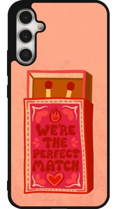 Coque Samsung Galaxy A34 5G - Silicone rigide noir Saint Valentines Day 26 Perfect Match