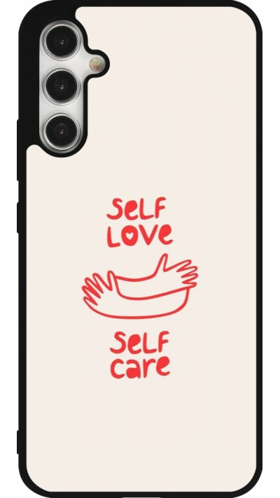 Coque Samsung Galaxy A34 5G - Silicone rigide noir Saint Valentines Day 26 Self love self care