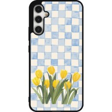 Samsung Galaxy A34 5G Case Hülle - Silikon schwarz Blue vichy tulips Spring 2026