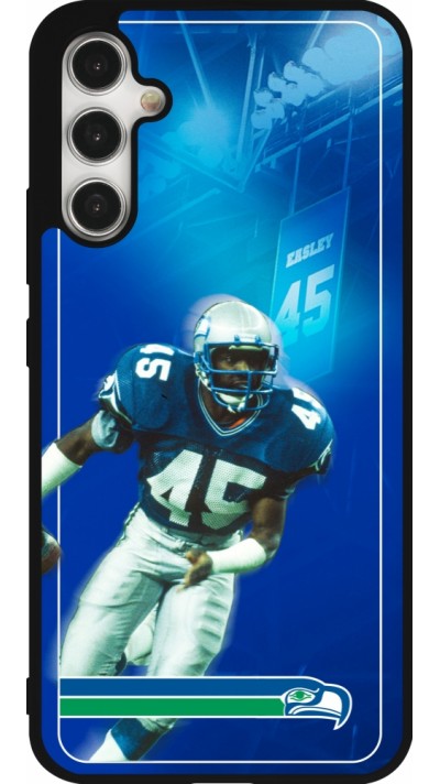 Coque Samsung Galaxy A34 5G - Silicone rigide noir Super Bowl 26 Seattle 1