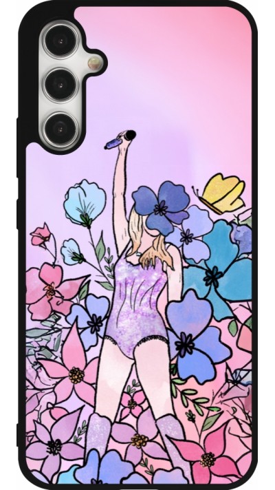Coque Samsung Galaxy A34 5G - Silicone rigide noir Taylor Swift Sketch - Pink