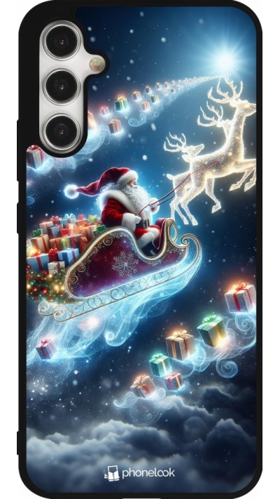 Samsung Galaxy A34 5G Case Hülle - Silikon schwarz Weihnachten 2023 Verzauberter Weihnachtsmann Samsung Galaxy A34 5G Case Hülle - Silikon schwarz Weihnachten 2023 Verzauberter Weihnachtsmann