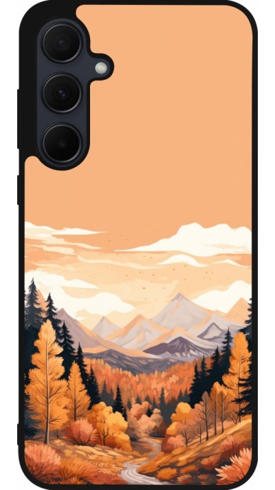 Coque Samsung Galaxy A35 5G - Silicone rigide noir Autumn 25 Mountains