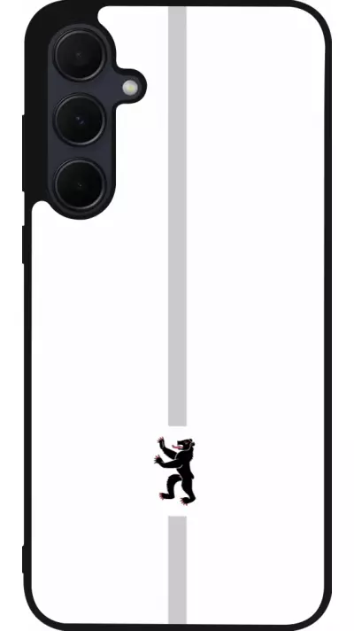 Coque Samsung Galaxy A35 5G - Silicone rigide noir Canton AI blanc