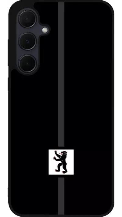 Coque Samsung Galaxy A35 5G - Silicone rigide noir Canton AI noir
