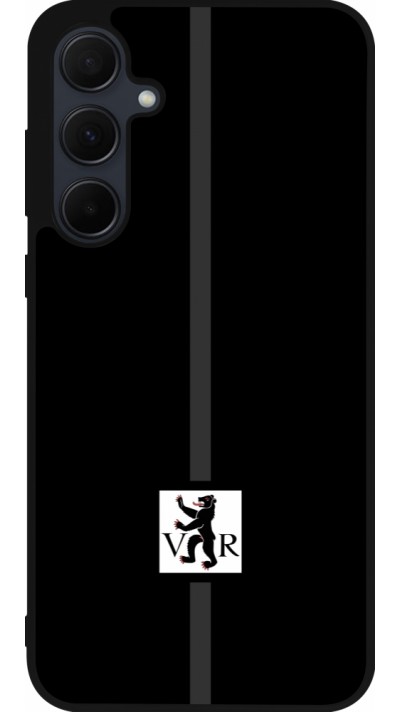 Coque Samsung Galaxy A35 5G - Silicone rigide noir Canton AR noir
