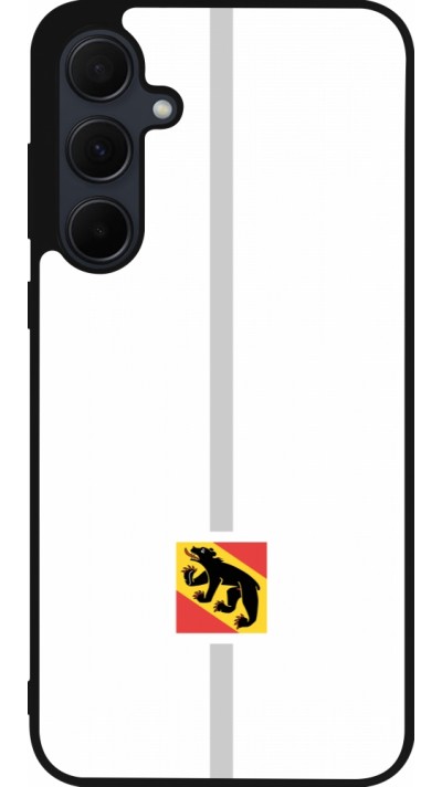 Coque Samsung Galaxy A35 5G - Silicone rigide noir Canton BE blanc