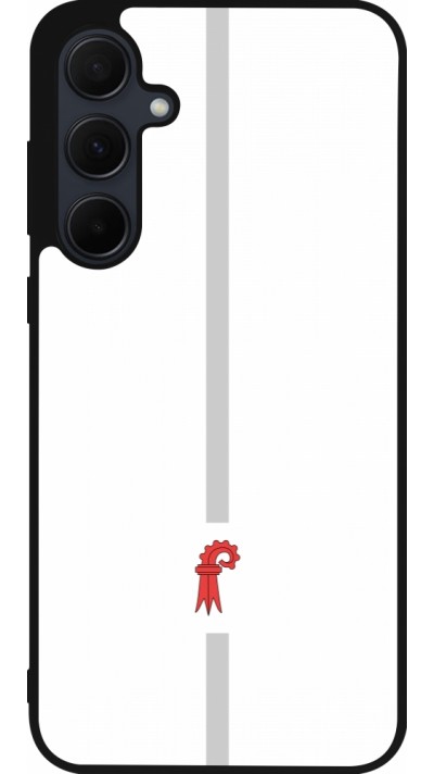 Coque Samsung Galaxy A35 5G - Silicone rigide noir Canton BL blanc