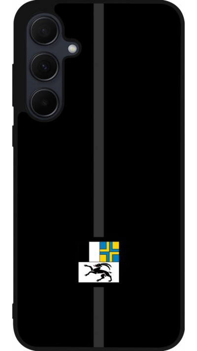 Coque Samsung Galaxy A35 5G - Silicone rigide noir Canton GR noir