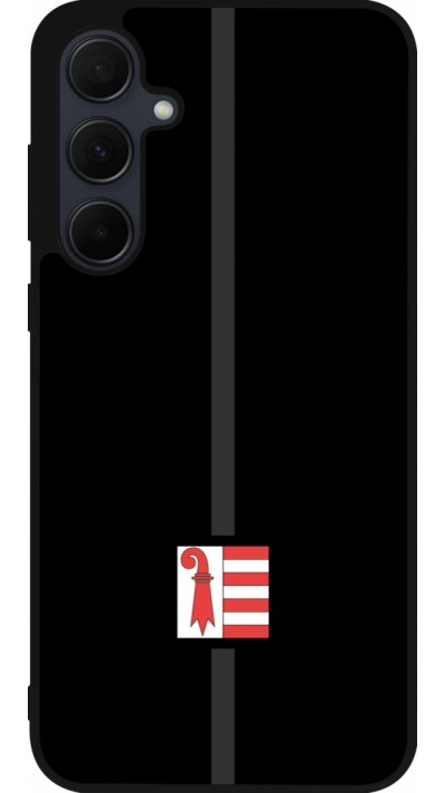 Coque Samsung Galaxy A35 5G - Silicone rigide noir Canton JU noir