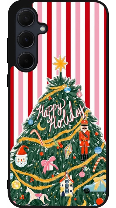 Samsung Galaxy A35 5G Case Hülle - Silikon schwarz Christmas 25 Happy Holiday