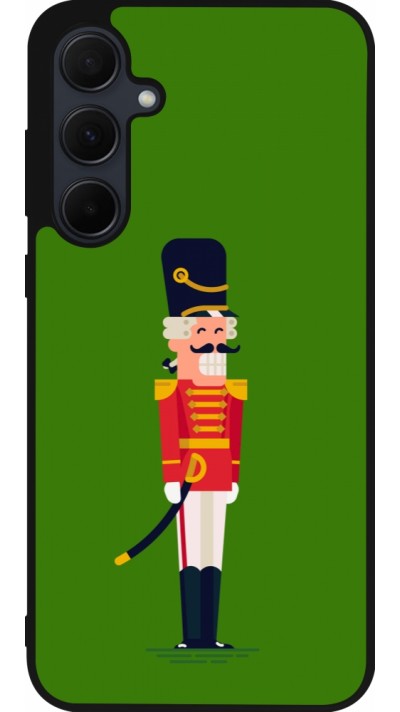 Samsung Galaxy A35 5G Case Hülle - Silikon schwarz Christmas 25 Nutcracker Green