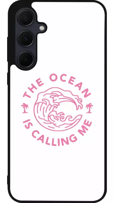 Coque Samsung Galaxy A35 5G - Silicone rigide noir The Ocean is calling me