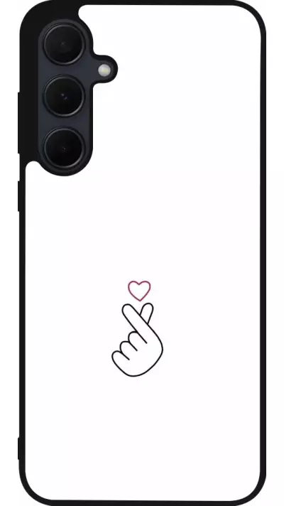 Coque Samsung Galaxy A35 5G - Silicone rigide noir Valentine 2024 heat by Millennials