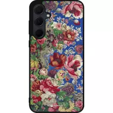 Coque Samsung Galaxy A35 5G - Silicone rigide noir Vintage Art Flowers