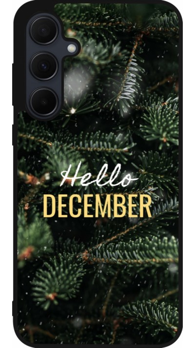 Samsung Galaxy A35 5G Case Hülle - Silikon schwarz Winter 25 Winter hello december