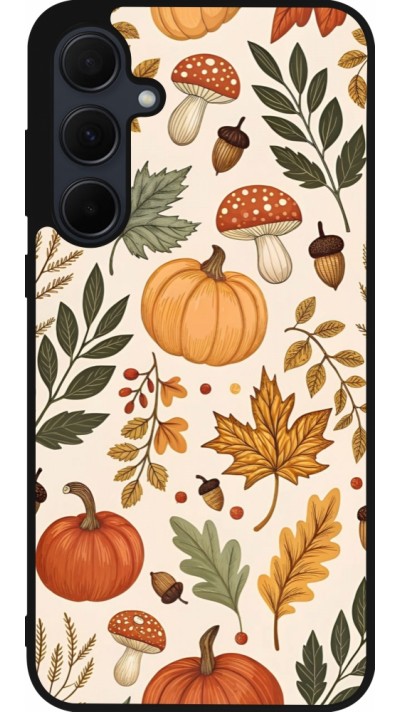 Coque Samsung Galaxy A36 - Silicone rigide noir Autumn 25 Autumn pattern