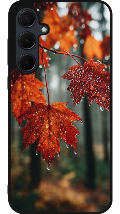 Coque Samsung Galaxy A36 - Silicone rigide noir Autumn 25 Rain