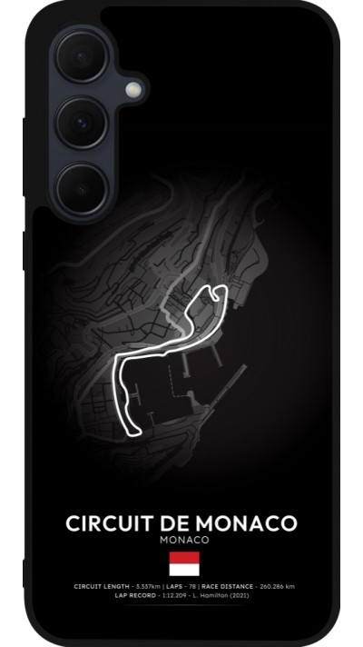 Coque Samsung Galaxy A36 - Silicone rigide noir F1 Track 2025 Monaco
