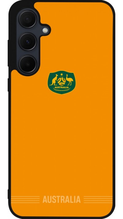Samsung Galaxy A36 Case Hülle - Silikon schwarz Australien 2026 personalisierbares Fussballtrikot