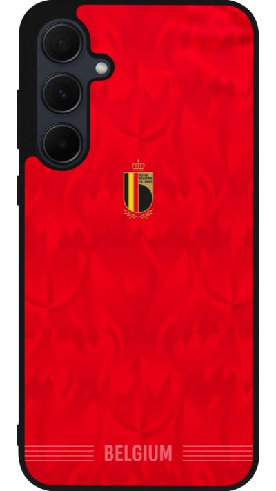 Samsung Galaxy A36 Case Hülle - Silikon schwarz Belgien 2026 personalisierbares Fussballtrikot