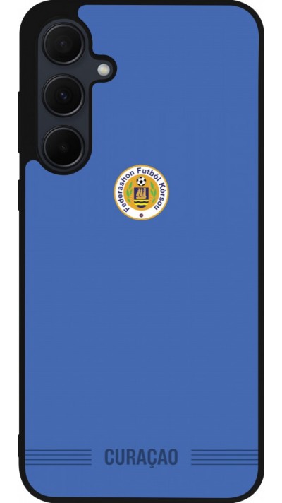 Samsung Galaxy A36 Case Hülle - Silikon schwarz Curaçao 2026 personalisierbares Fussballtrikot
