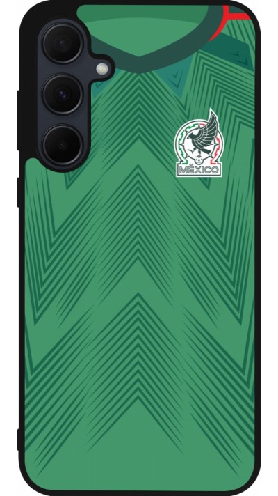 Coque Samsung Galaxy A36 - Silicone rigide noir Maillot de football Mexique 2022 personnalisable