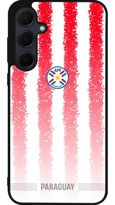 Samsung Galaxy A36 Case Hülle - Silikon schwarz Paraguay 2026 personalisierbares Fussballtrikot