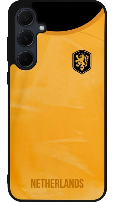 Coque Samsung Galaxy A36 - Silicone rigide noir Maillot de football Pays-Bas 2022 personnalisable