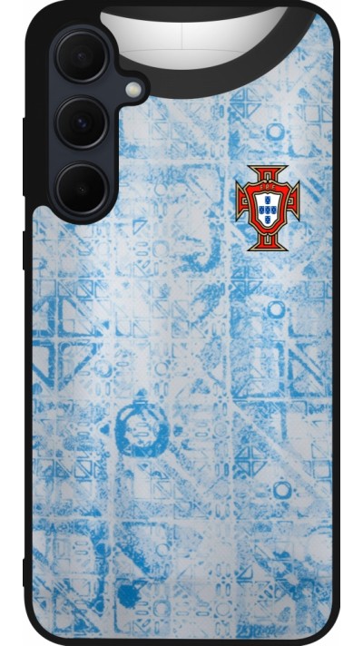 Coque Samsung Galaxy A36 - Silicone rigide noir Maillot de football Portugal Extérieur personnalisable