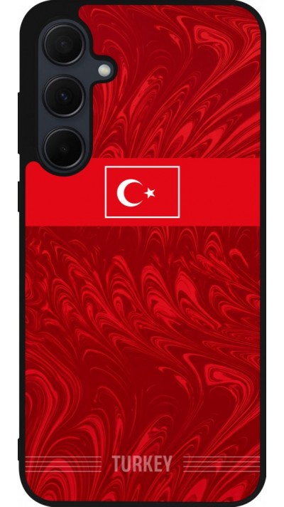 Samsung Galaxy A36 Case Hülle - Silikon schwarz Türkei 2026 personalisierbares Fussballtrikot