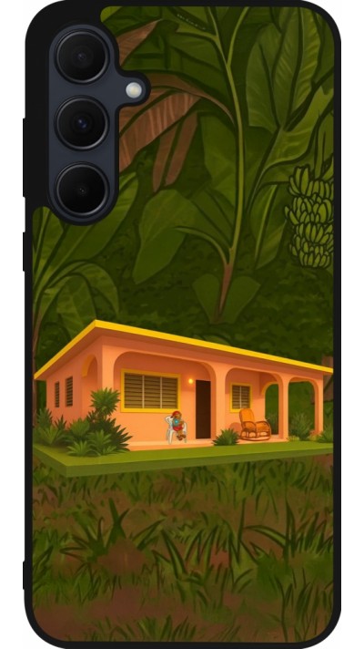 Coque Samsung Galaxy A36 - Silicone rigide noir Benitos house DTMF