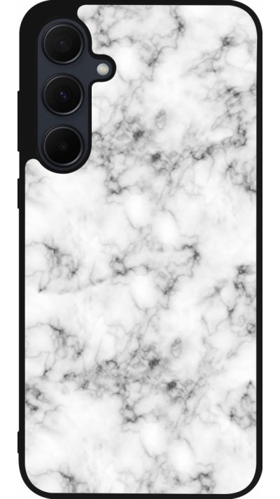 Coque Samsung Galaxy A36 - Silicone rigide noir Marble 01