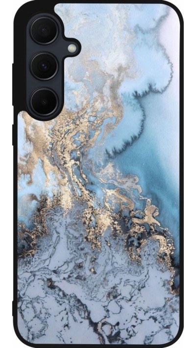 Coque Samsung Galaxy A36 - Silicone rigide noir Marble 04