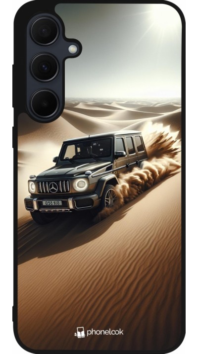 Coque Samsung Galaxy A36 - Silicone rigide noir Mercedes G Drift Desert