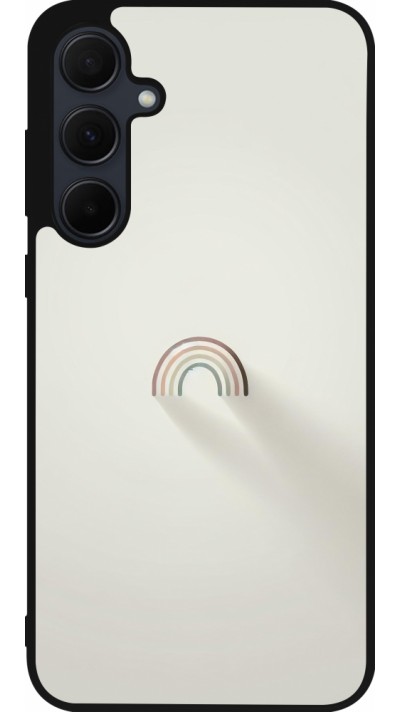 Coque Samsung Galaxy A36 - Silicone rigide noir Mini Rainbow Minimal
