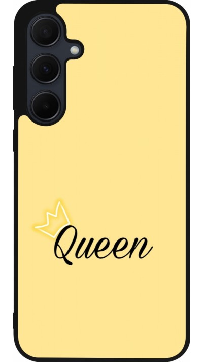 Coque Samsung Galaxy A36 - Silicone rigide noir Mom 2024 Queen
