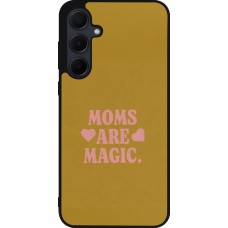 Coque Samsung Galaxy A36 - Silicone rigide noir Mom 2026 Are Magic