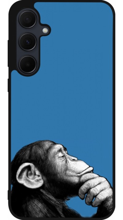Coque Samsung Galaxy A36 - Silicone rigide noir Monkey Pop Art