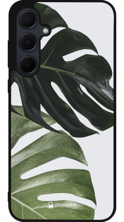 Coque Samsung Galaxy A36 - Silicone rigide noir Monstera Plant